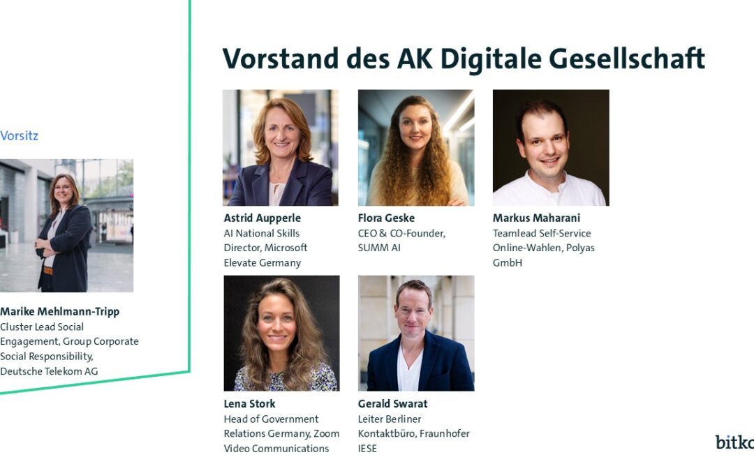 Wahl in den Vorstand des Bitkom AK „Digitale Gesellschaft“